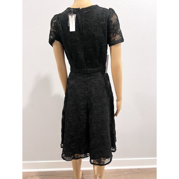 Anthropologie Sunday In Brooklyn XS Violetta Lace Midi BlackDress A-Line NWT - Picture 10 of 13